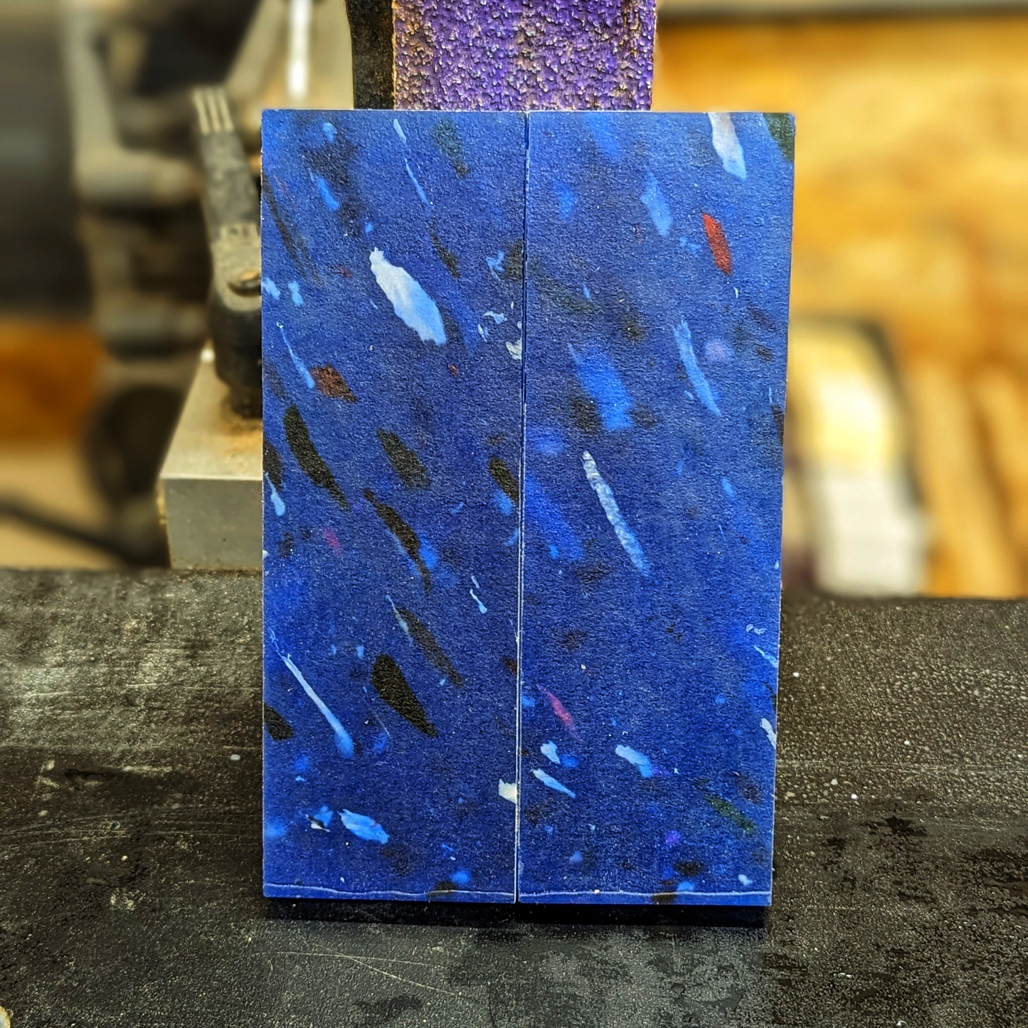 Recycled Plastic Knife Scales - Ocean