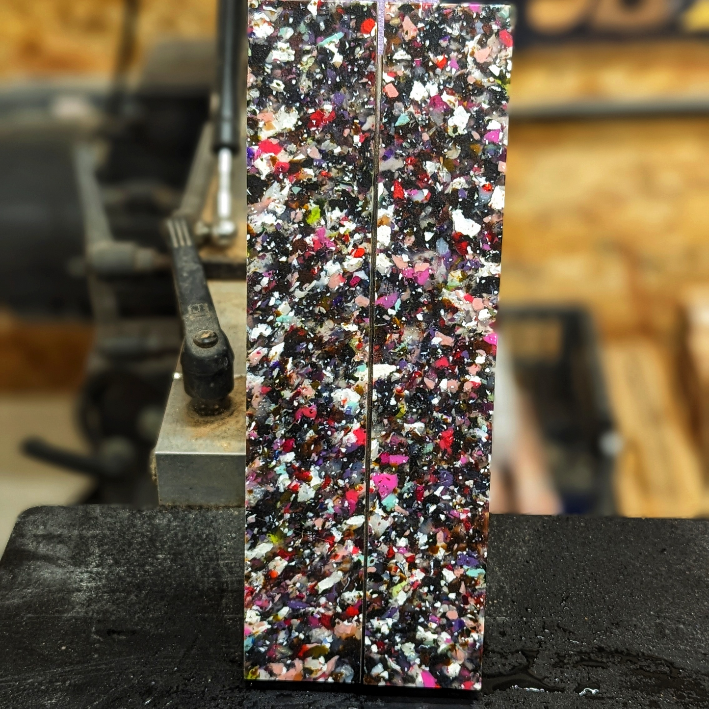 Recycled Plastic Knife Scales - Kaleidescope