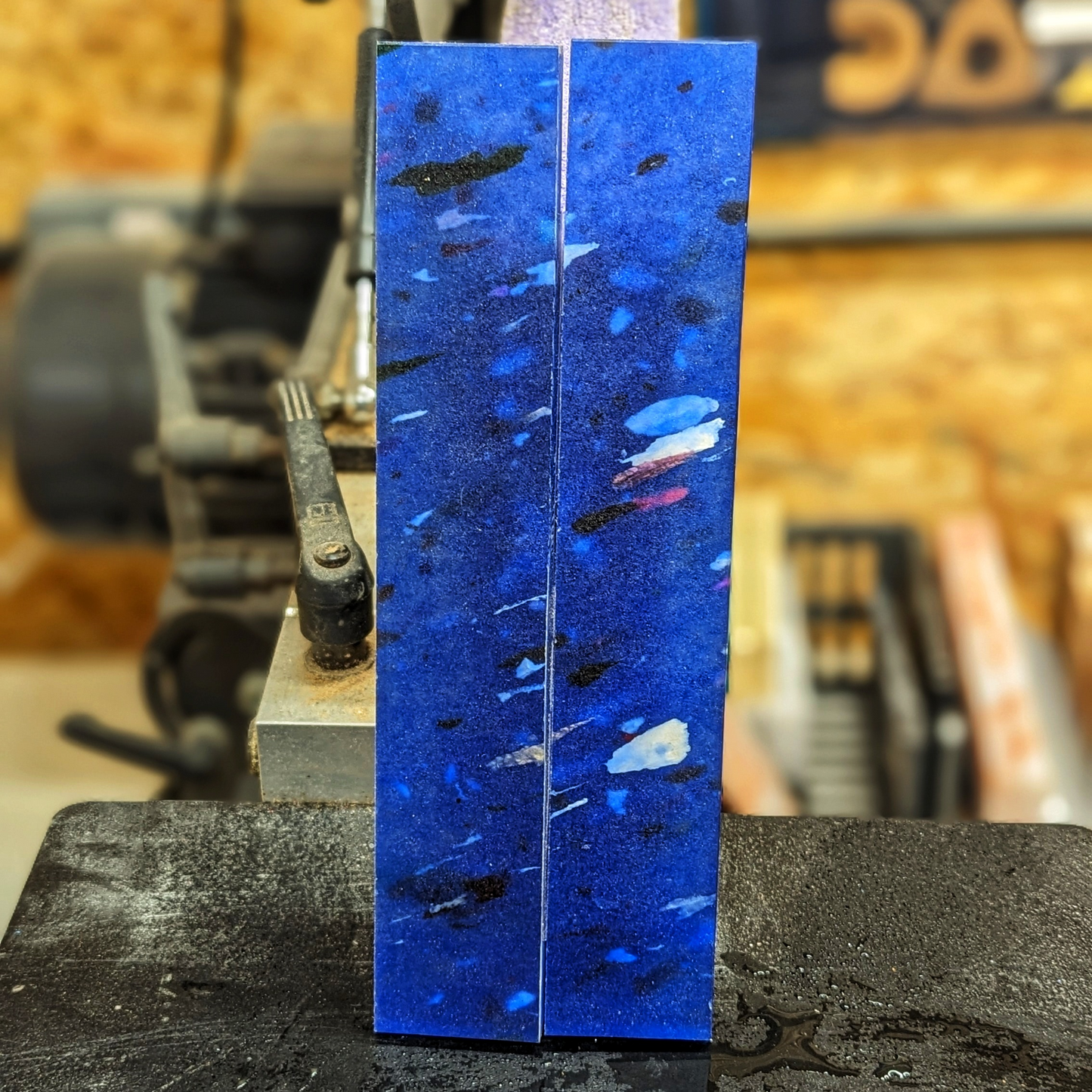 Recycled Plastic Knife Scales - Ocean