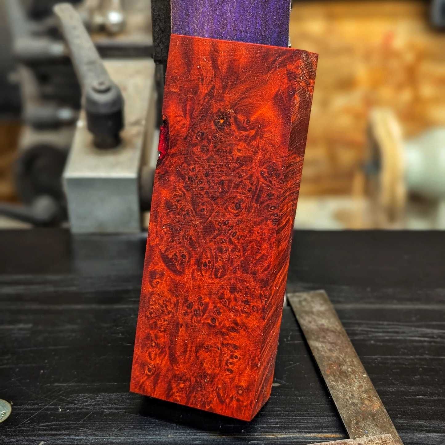 Stabilized Big Leaf Maple - Orange