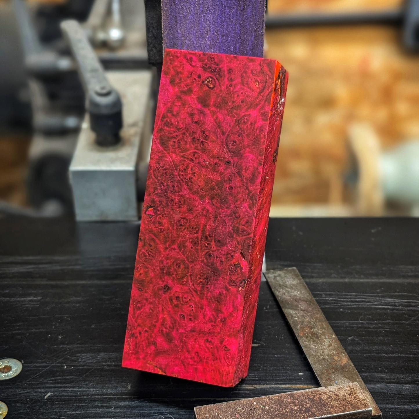 Stabilized Amboyna Burl - Pink