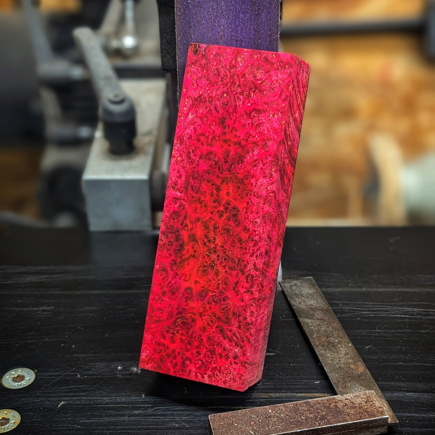 Stabilized Amboyna Burl - Pink