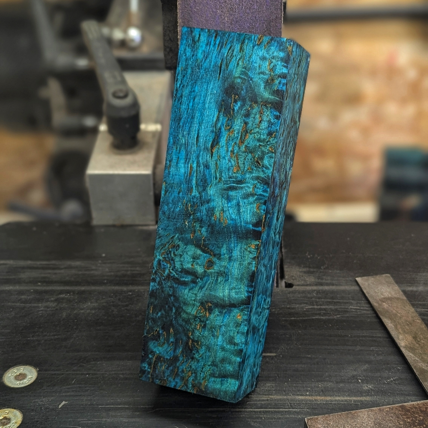 Stabilized Masur Birch - Blue