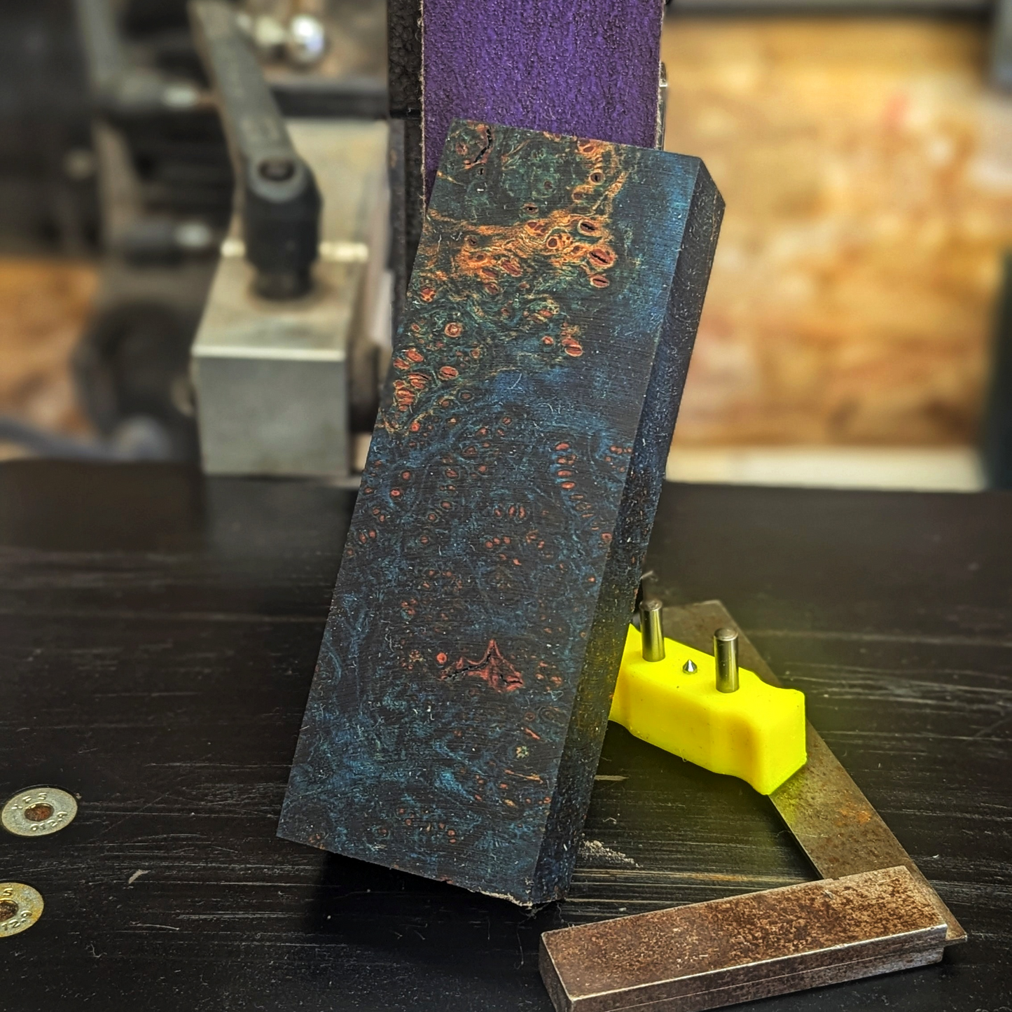 Stabilized Big Leaf Maple Burl - Blue