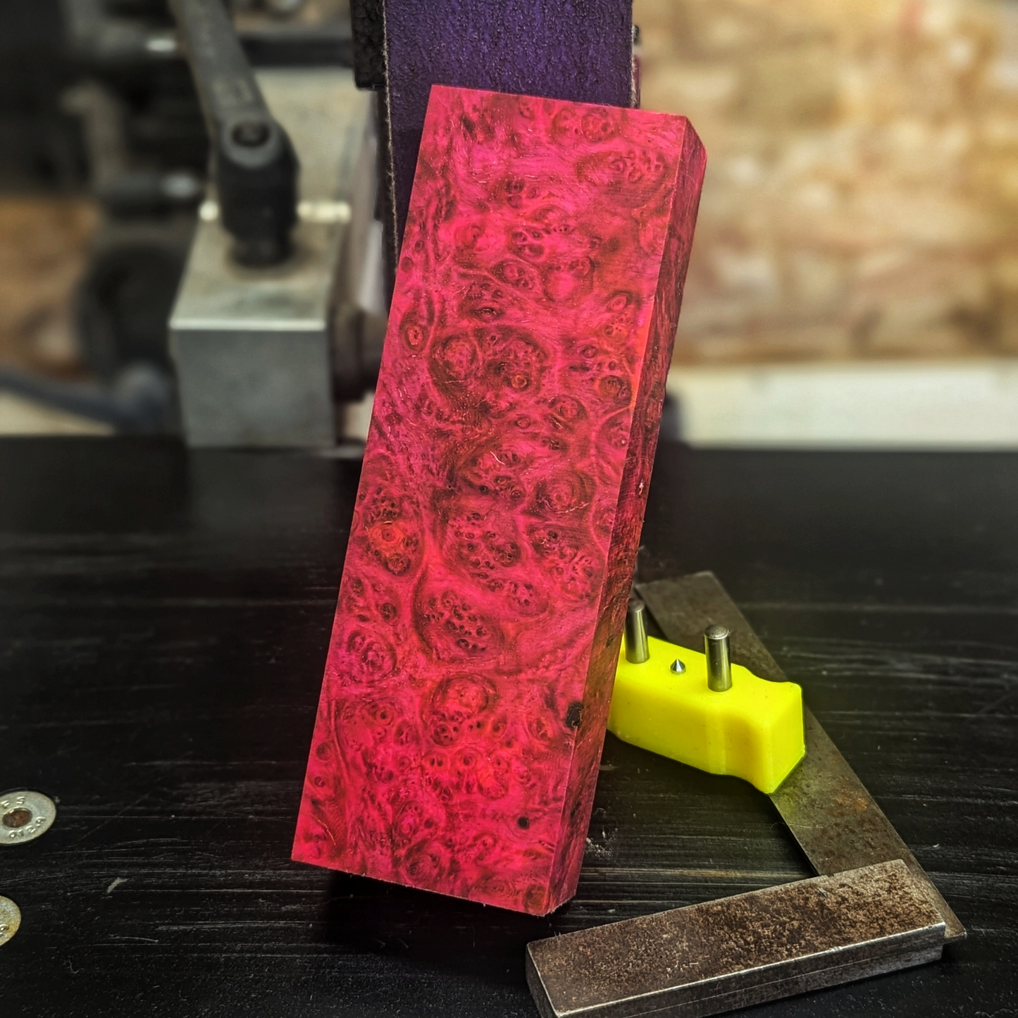 Stabilized Amboyna Burl - Pink