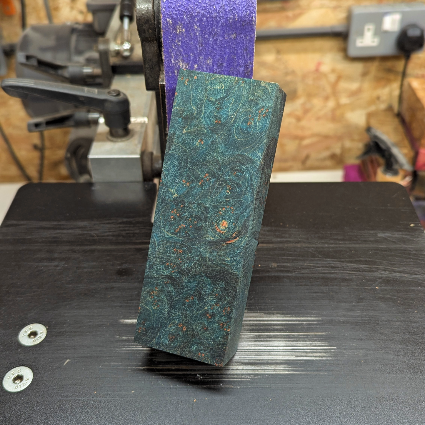 Big Leaf Maple Burl - Teal
