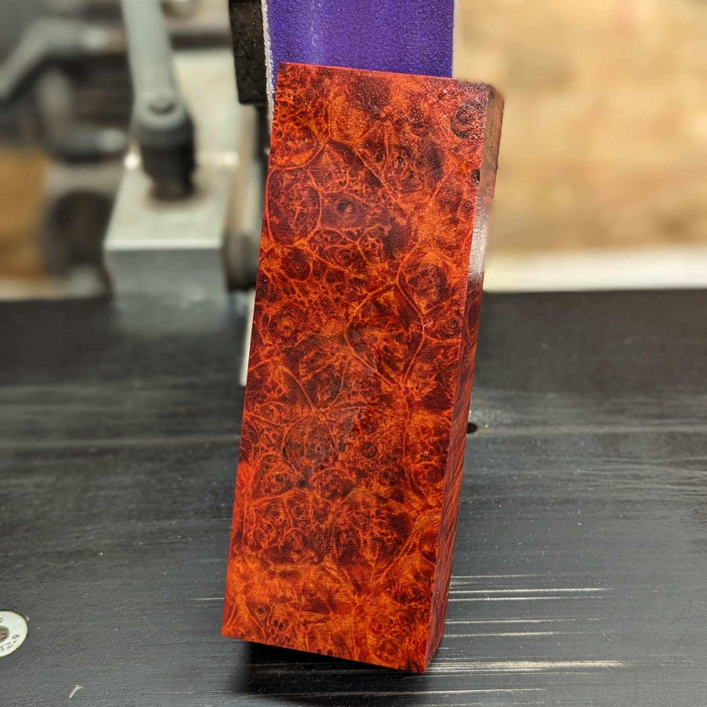 Stabilized Big Leaf Maple Burl - Orange