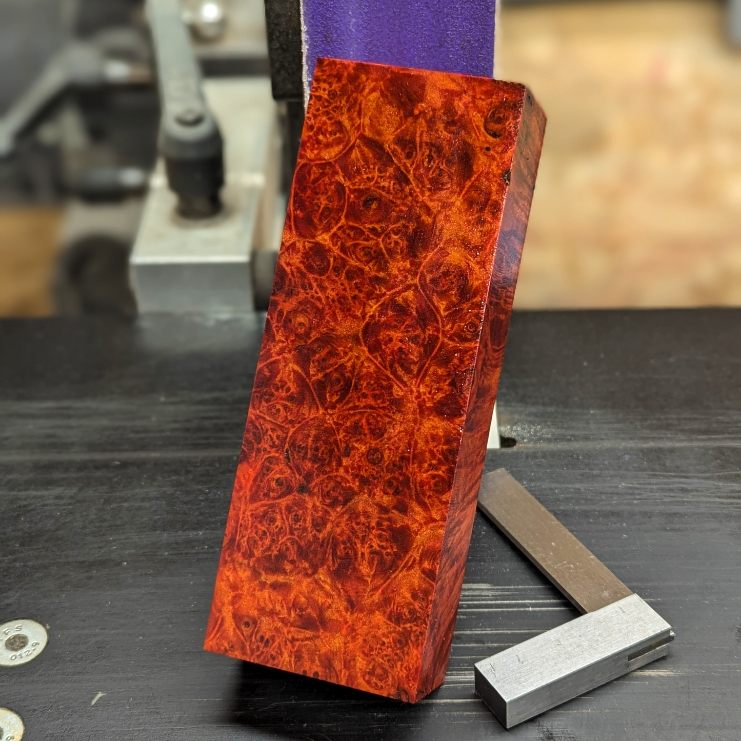 Stabilized Big Leaf Maple Burl - Orange