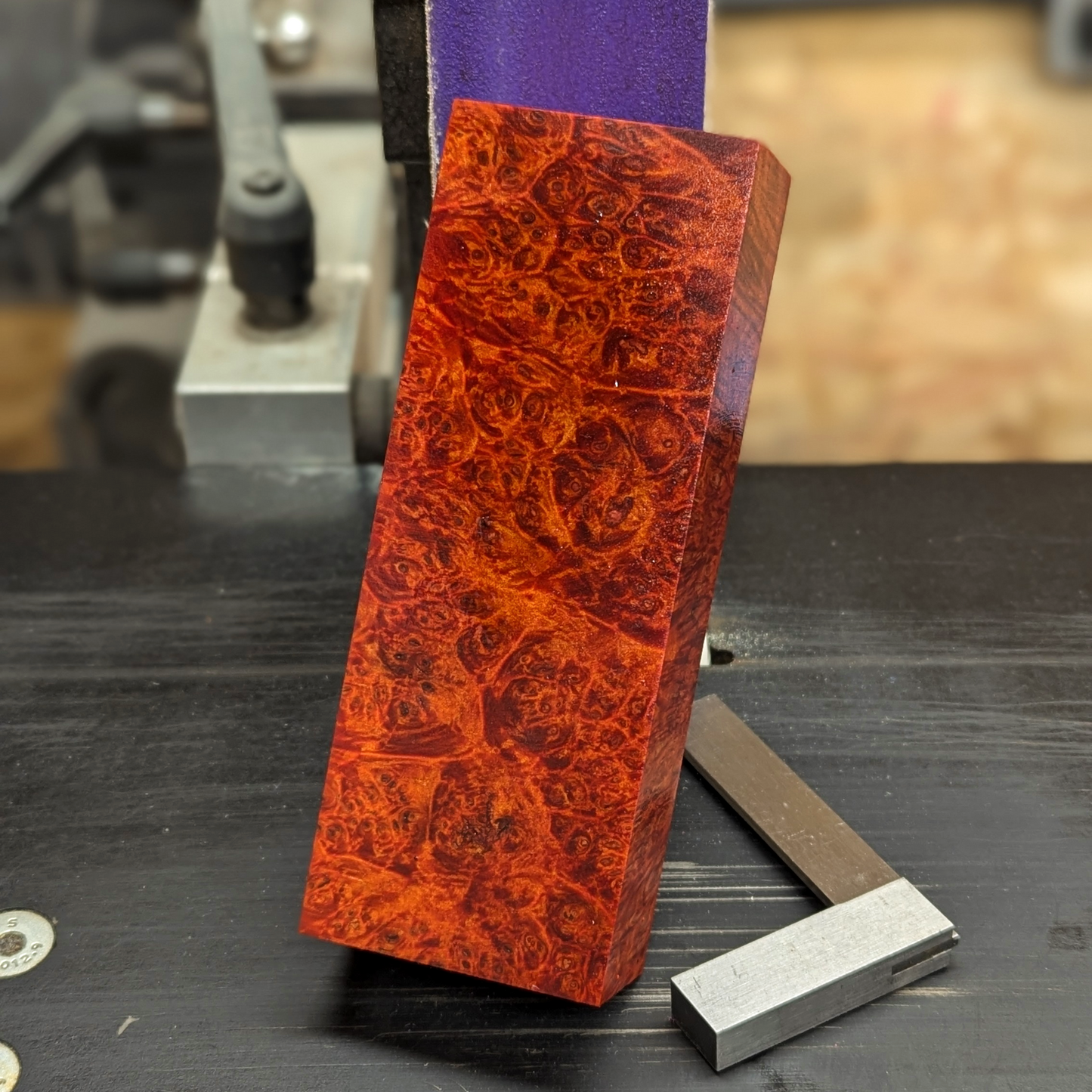 Stabilized Big Leaf Maple Burl - Orange