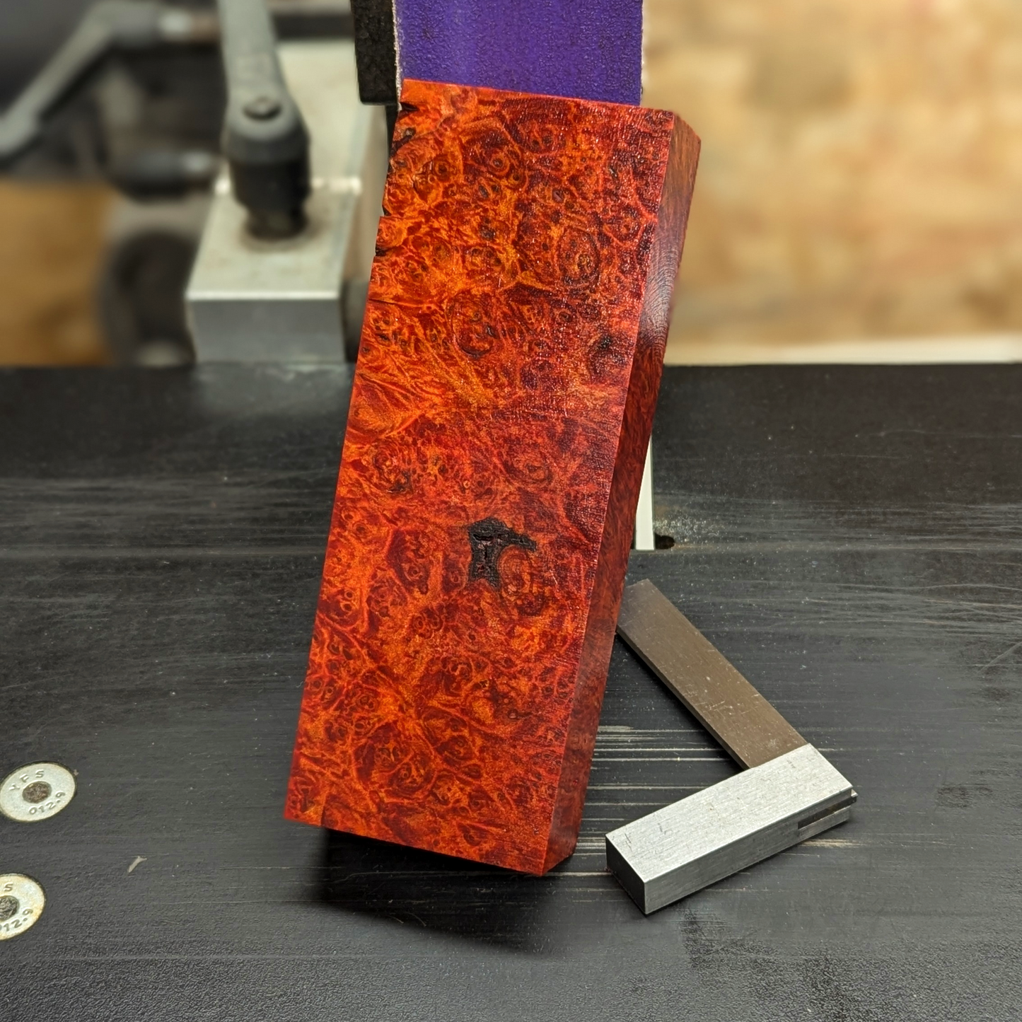 Stabilized Big Leaf Maple Burl - Orange