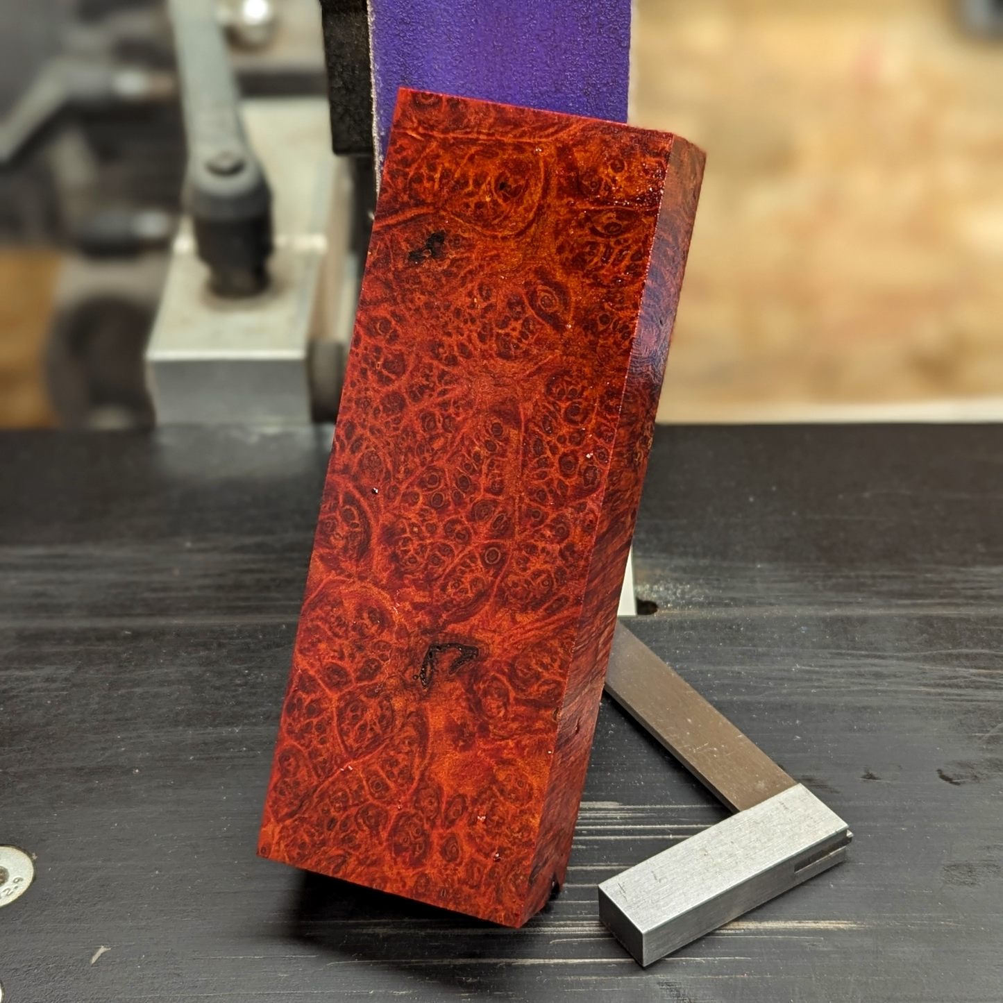 Stabilized Amboyna Burl - Orange