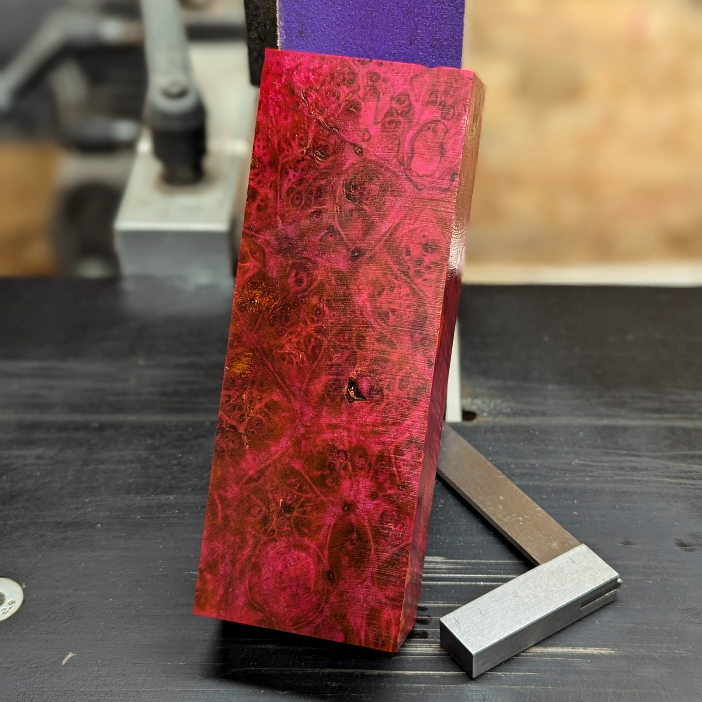 Stabilized Big Leaf Maple Burl - Pink