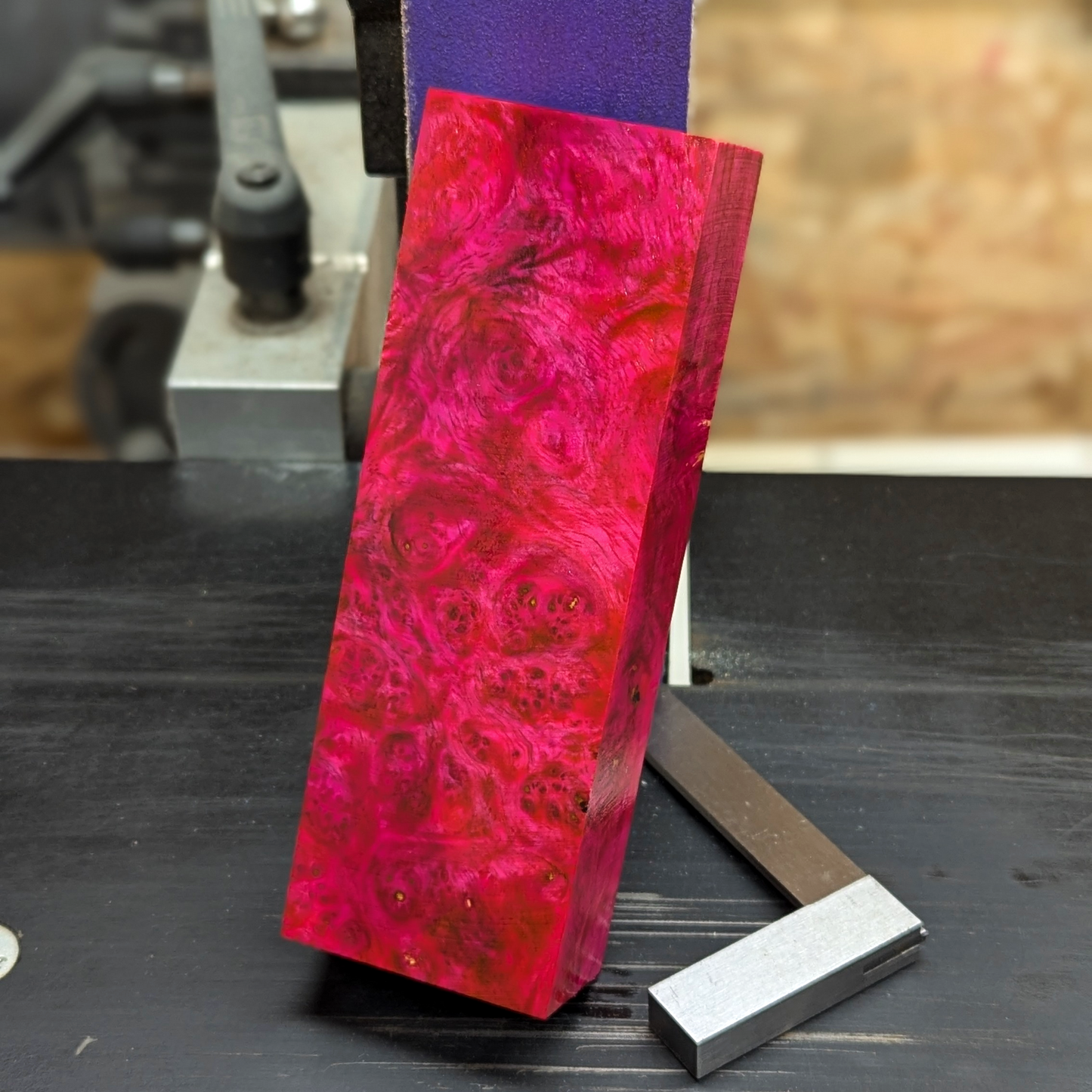 Stabilized Amboyna Burl - Pink