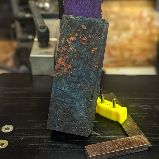 Stabilized Big Leaf Maple Burl - Blue