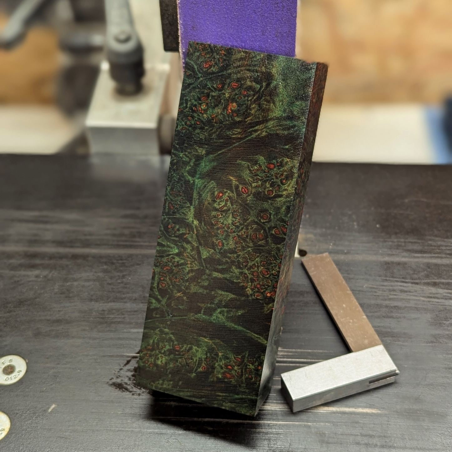 Stabilized Big Leaf Maple Burl - Green
