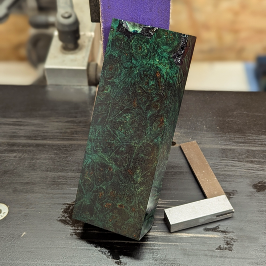 Stabilized Big Leaf Maple Burl - Green