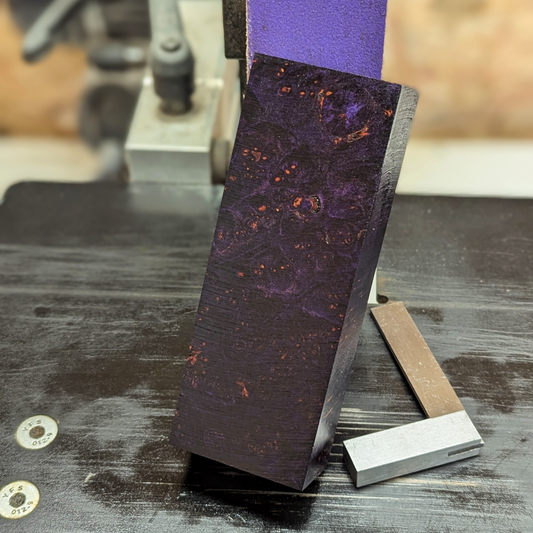 Stabilized Big Leaf Maple Burl - Purple